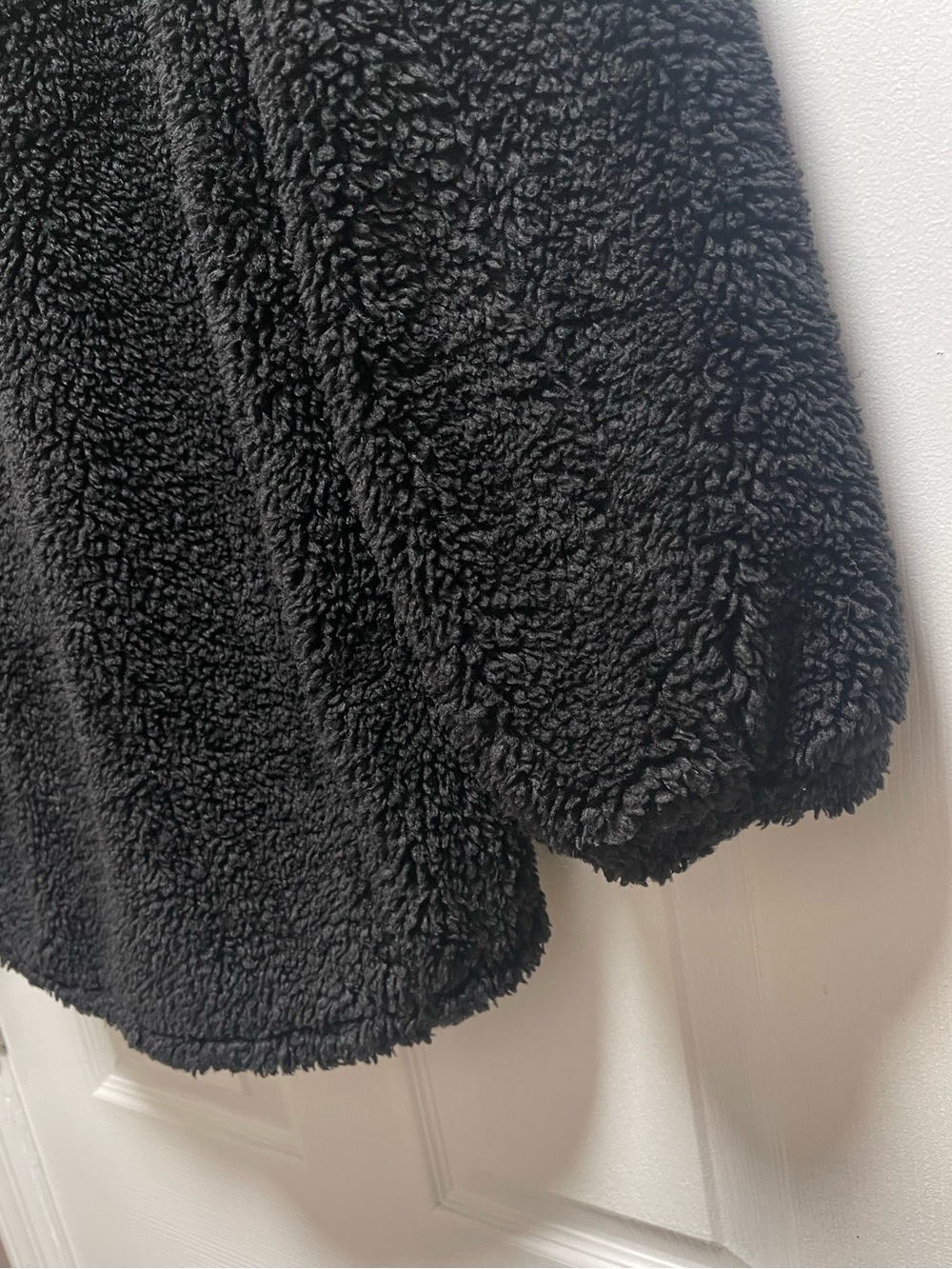 Lululemon Warmth Restore Long Cozy Soft Fleece Pullover Black #LW3FIBS Size 4 - Picture 10 of 12